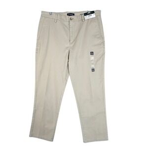 Jos A Bank Tailored Fit Chino Pants Mens 36x29 Comfort Stretch Peached‎ Finish